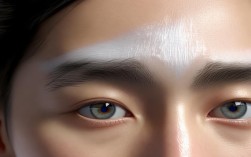 眉毛上方皮肤发白图片，眉毛上方皮肤发白图片大全