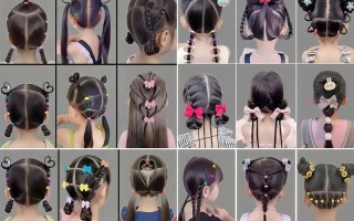 儿童散发编发图片里藏着哪些既好看又好扎的日常发型灵感？