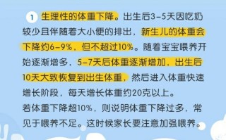 新生儿生理性体重下降占体重的多少？
