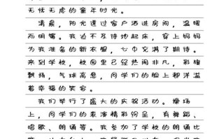 描写六一儿童节一段话