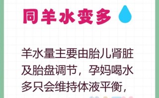 孕期喝水多真的会导致羊水增多吗？科学依据是什么？