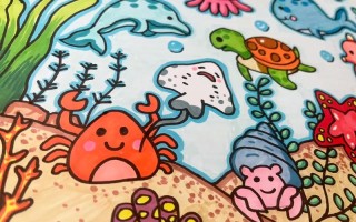 儿童如何画简单漂亮的海底世界？