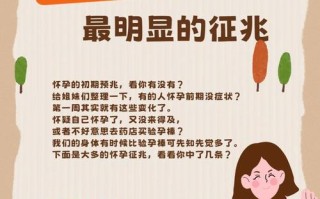 备孕期间怀孕后，身体可能会出现哪些典型症状？
