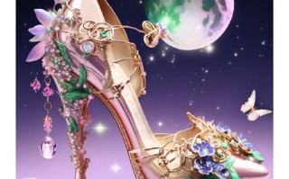 儿童灰姑娘水晶高跟鞋