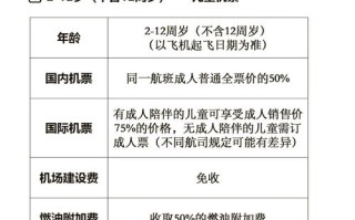 儿童购买成人机票需满足哪些条件？身高年龄限制与票价差异如何界定？