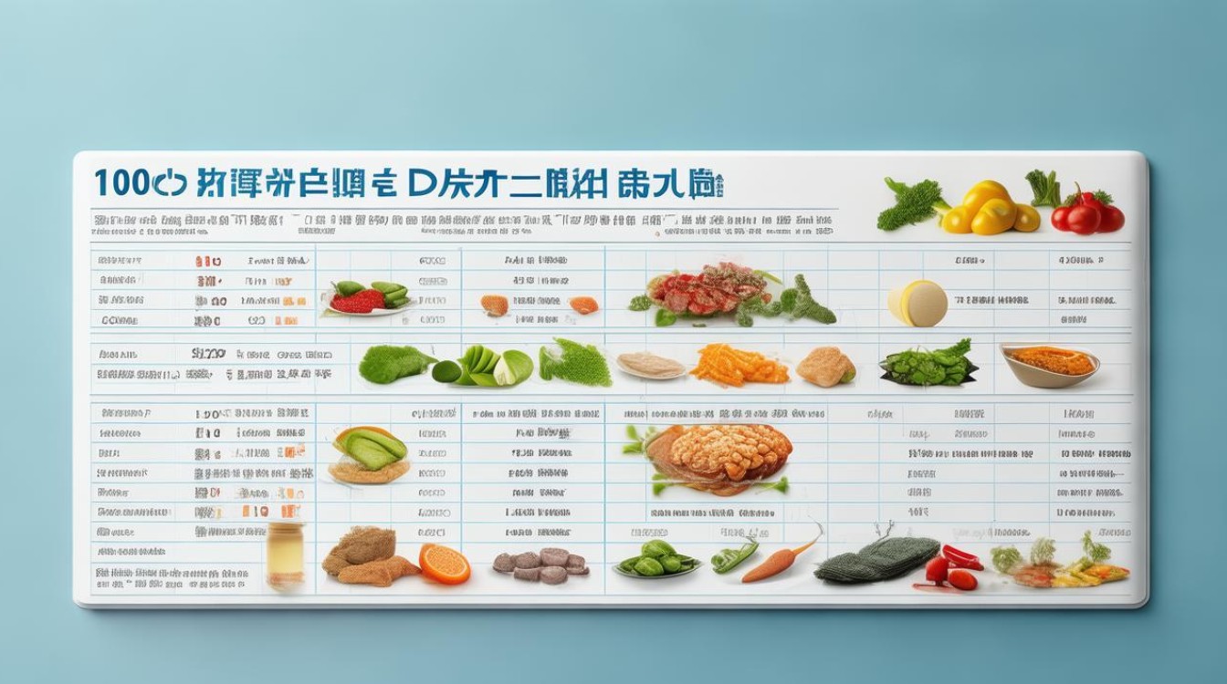 100克食物热量表如何帮你科学规划每日饮食？-图2