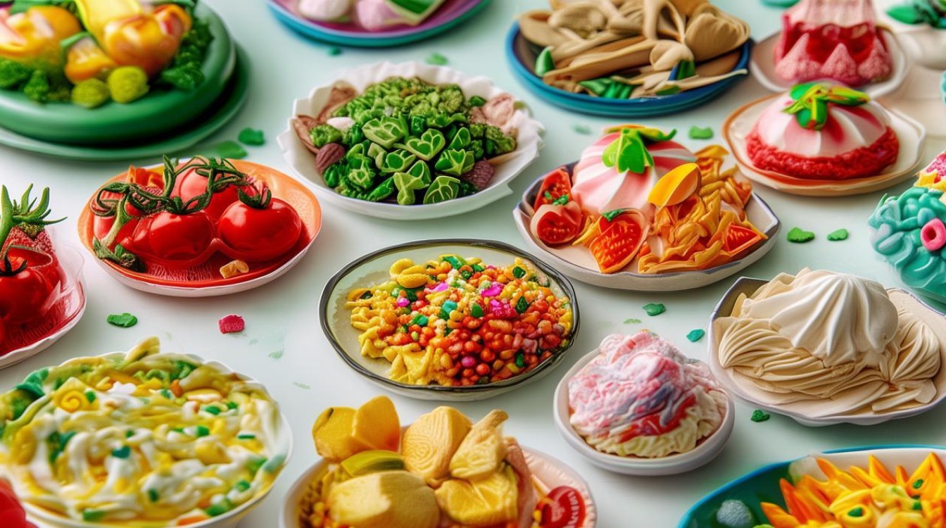 如何用彩泥制作创意食物图片，趣味结合健康饮食？-图1