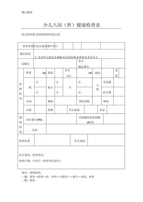 儿童入园体检必带证件有哪些？-第3张图片-中州医学会