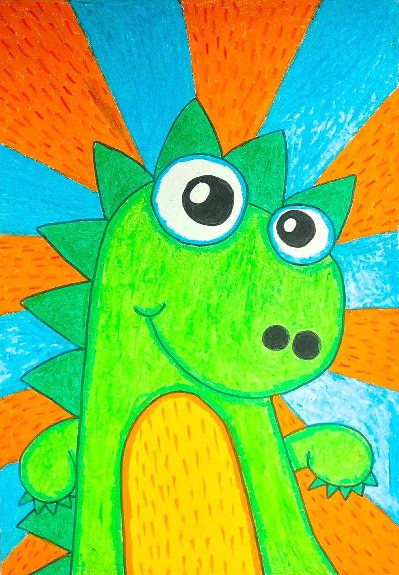 儿童恐龙绘画图片大全，如何选择适合不同年龄段的恐龙绘画教程？-第2张图片-郑州医学网