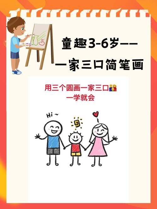 儿童一家三口的儿童画-第2张图片-郑州医学网 儿童一家三口的儿童画-第2张图片-郑州医学网
