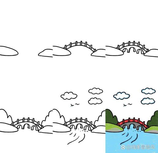 画桥的儿童画简单画法-第2张图片-郑州医学网