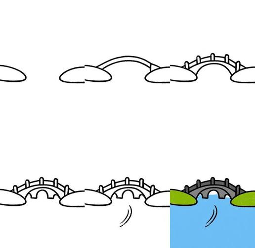画桥的儿童画简单画法-第1张图片-郑州医学网