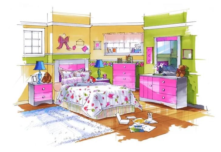 儿童房彩绘效果图大全，如何兼顾趣味性与实用性？-第2张图片-郑州医学网