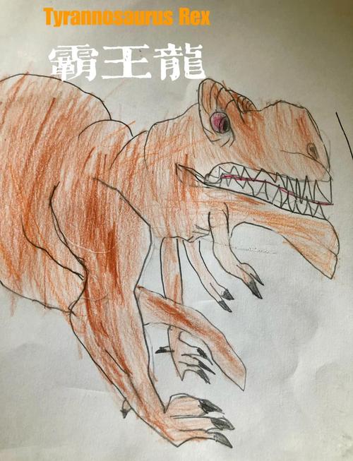 儿童画恐龙图片霸王龙-第1张图片-郑州医学网