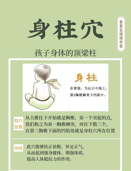 儿童身柱穴到底在背部第几椎棘突下？附精准定位图与取穴技巧-第1张图片-郑州医学网