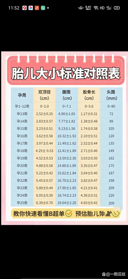 孕期胎儿大小对照表真的准确吗？不同孕周胎儿大小差异大正常吗？-第2张图片-郑州医学网