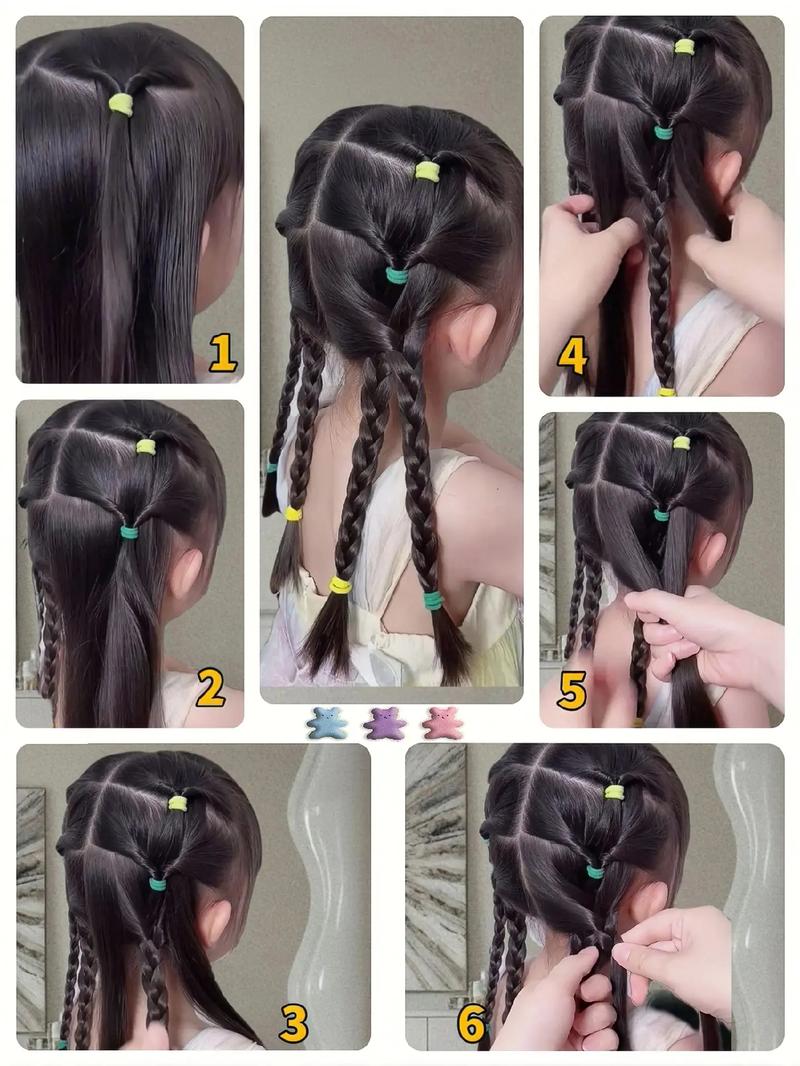 简单儿童编发教程图解，新手妈妈也能轻松get的萌娃发型步骤？-第2张图片-郑州医学网