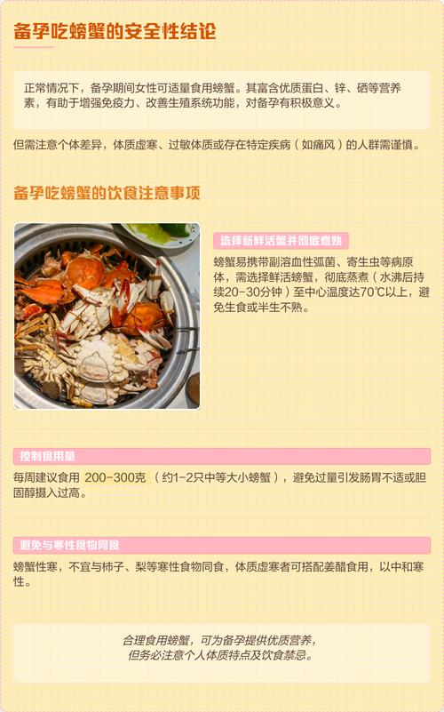 备孕期吃螃蟹会致流产？孕前饮食禁忌需避开哪些风险？-第1张图片-郑州医学网