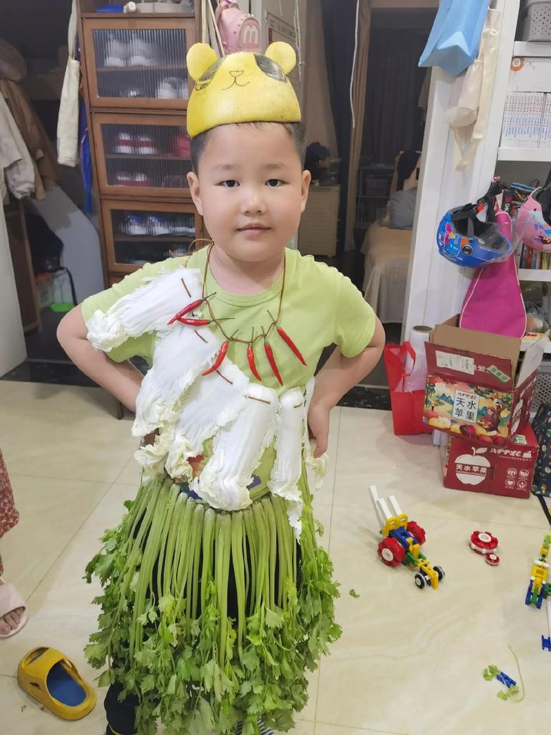 自制儿童蔬菜服装图片-第1张图片-郑州医学网