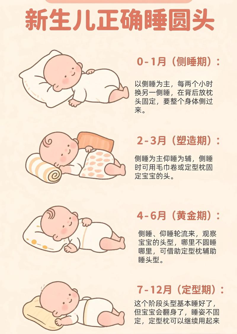 新生儿睡头型关键期是什么时候？仰卧、侧卧、俯卧哪种姿势最科学？-第1张图片-郑州医学网